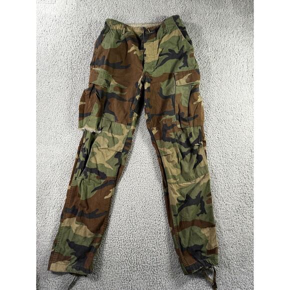 Military‎ Combat Pants Men Small Woodland Camouflage Uniform Trouser - Picture 1 of 15